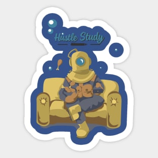 Hustle Study Aquarium Sticker